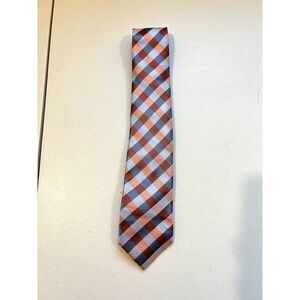 NWOT Tommy Hilfiger Checker 100% Silk Neck Tie